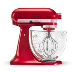 KitchenAid® Artisan® Design Series 5 Quart Tilt-Head Stand Mixer with Glass Bowl KSM155GBCA