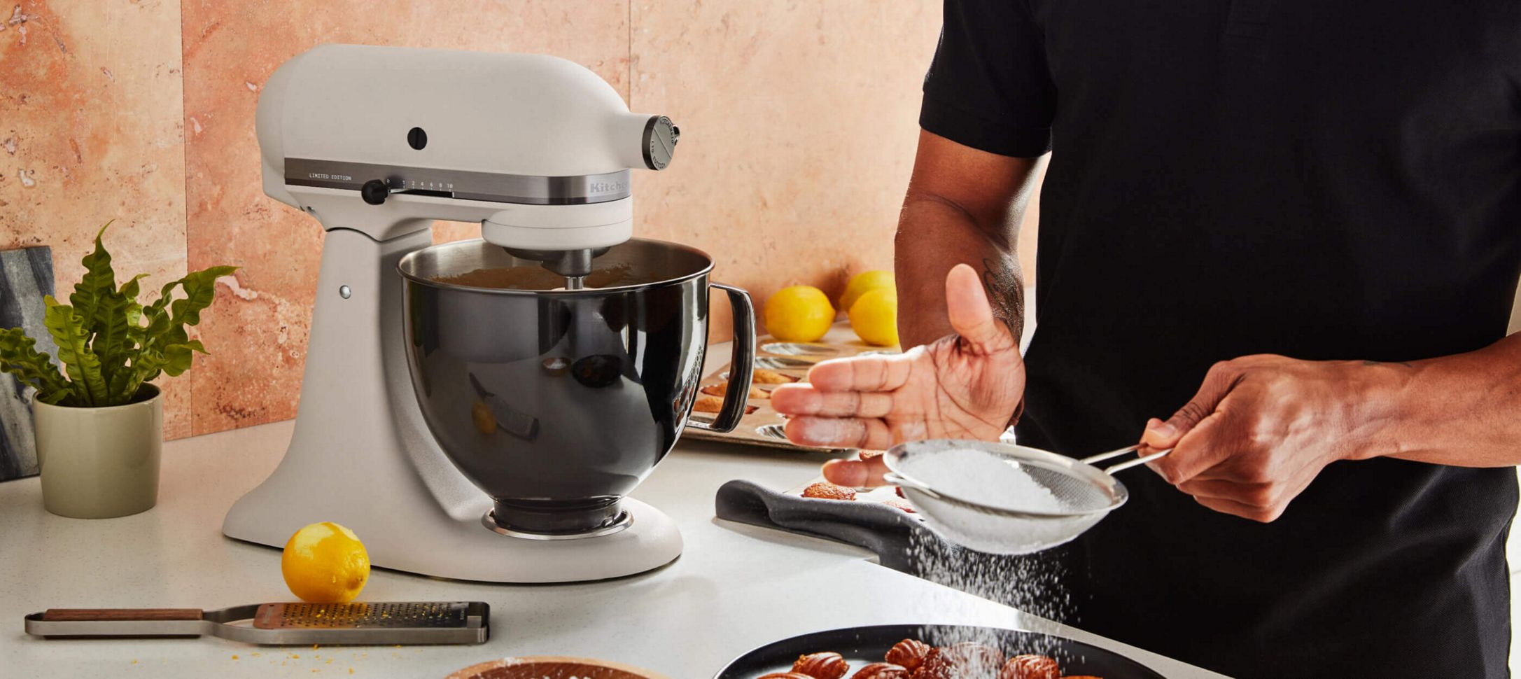 A Limited Edition Stand Mixer with a Stainless Steel Bowl.