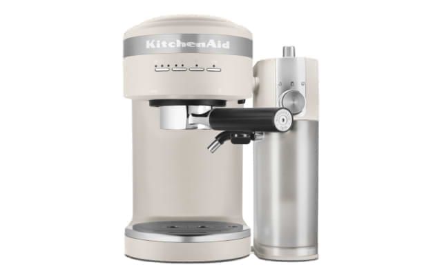 A Semi Automatic Espresso Machine with Automatic Milk Frother Attachment in Milkshake.