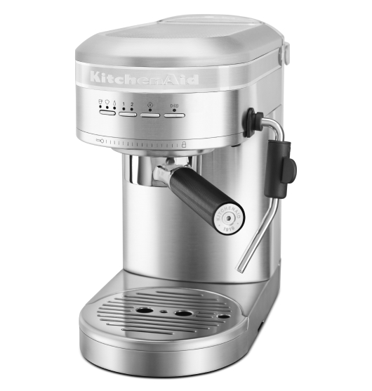 A KitchenAid® Metal Semi-Automatic Espresso Machine.