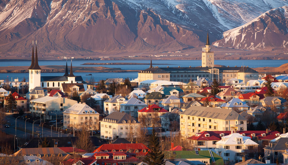 Iceland's capital, Reykjavik.