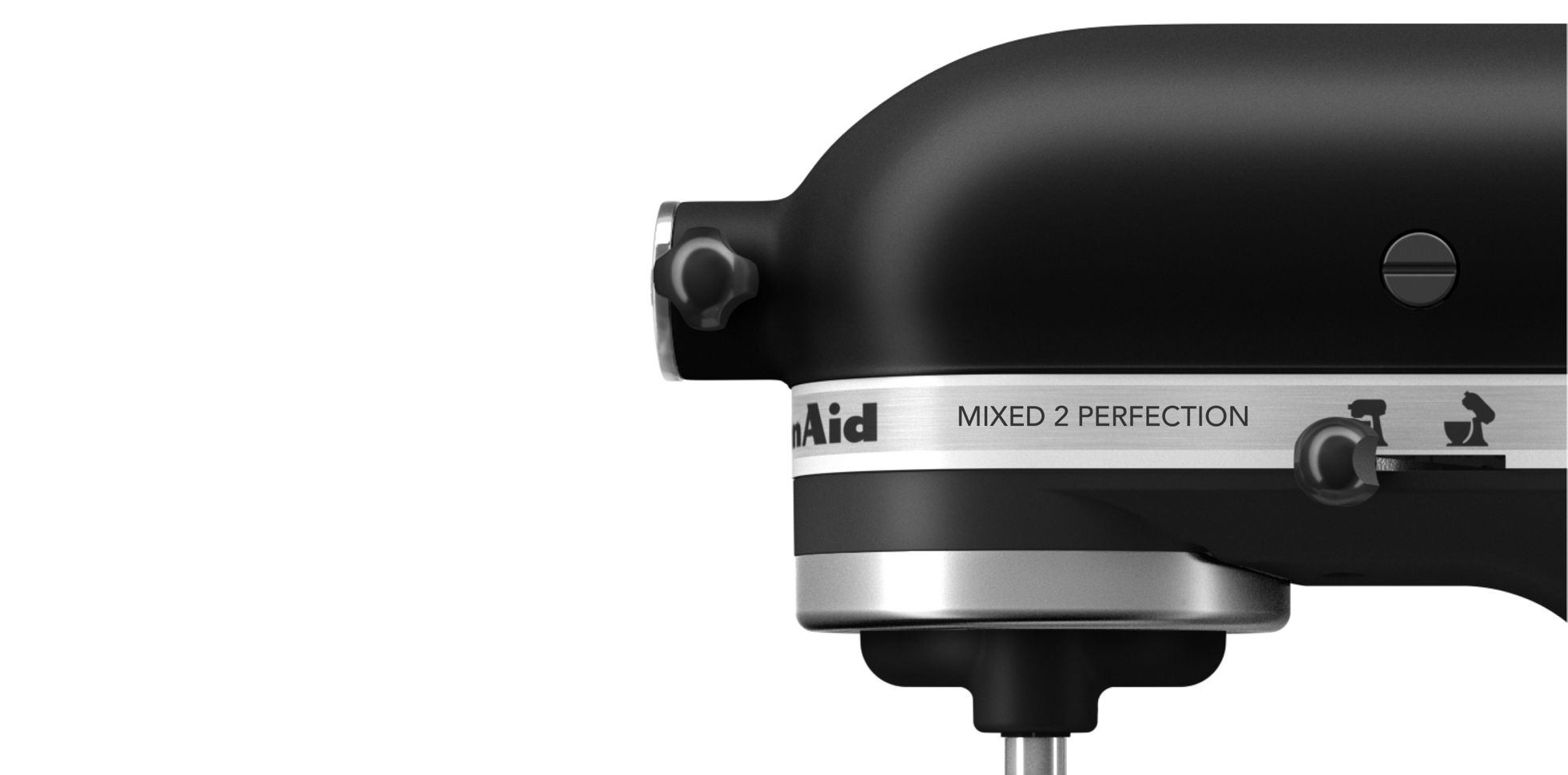 KitchenAid® stand mixer shown with custom engraving.