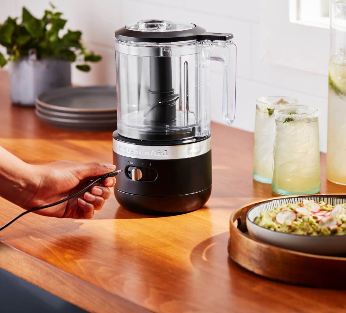 A KitchenAid® Cordless Food Chopper.