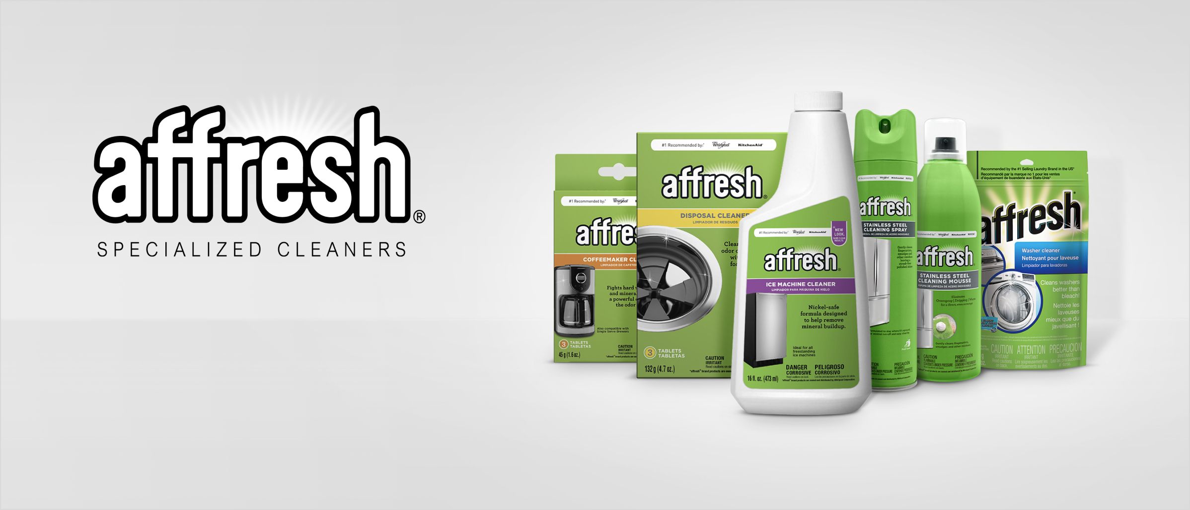A collection of affresh® products.