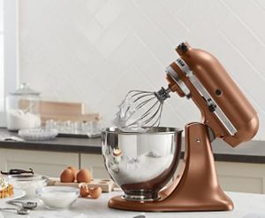 kitchenaid artisan mixer copper pearl