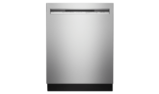 A Stainless Steel 46 dBA Dishwasher.