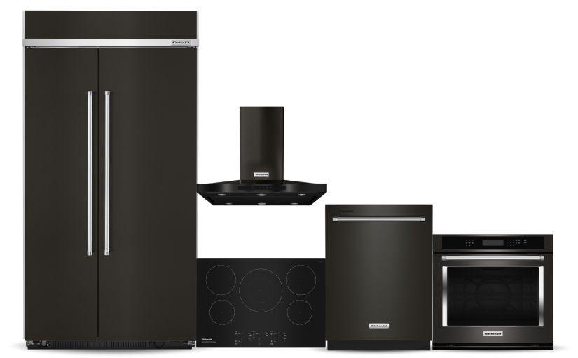 A collection of KitchenAid® major appliances. 