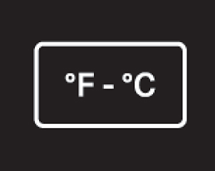 ºF - ºC temperature button