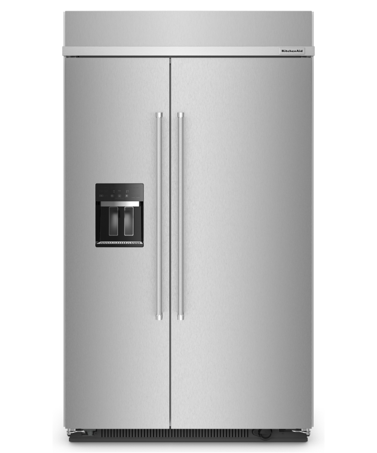 48" KitchenAid® Built-In Side-by-Side Refrigerator