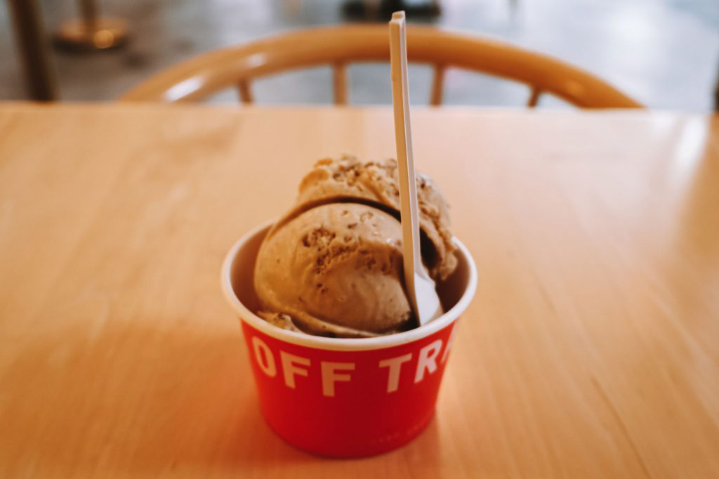 Ice cream from Off Track Ice Cream.