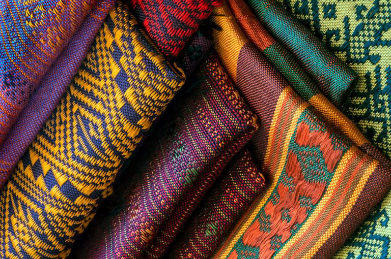 Colorful textiles.