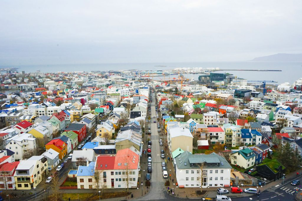 The colorful homes of Reykjavik.