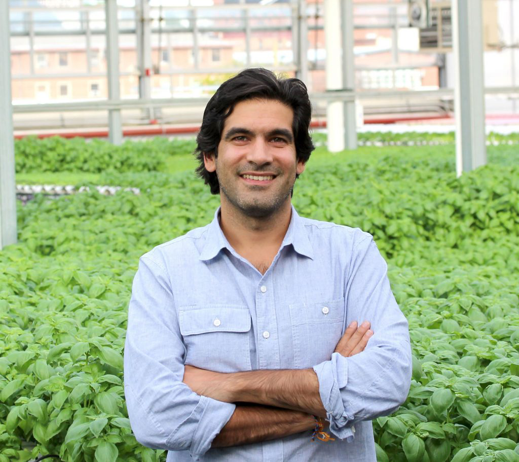 Viraj Puri, the co-founder of Gotham Greens, posing for a picture.