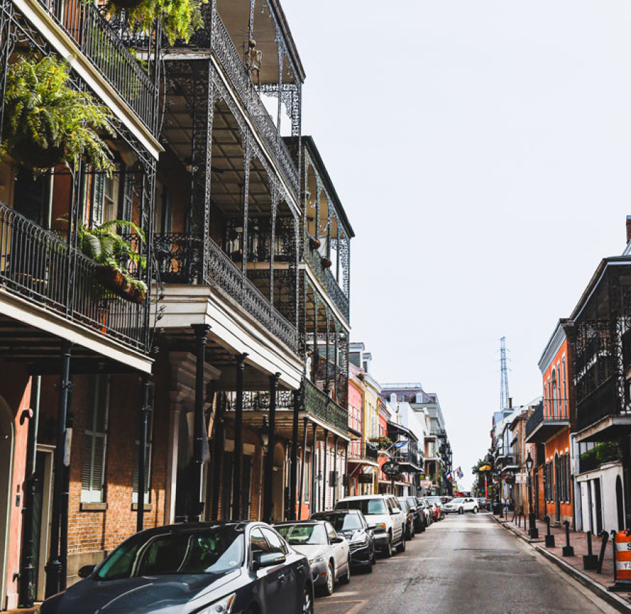 The streets of New Orleans.