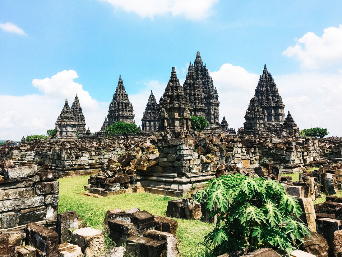 The Prambanan Temple of Java Island.