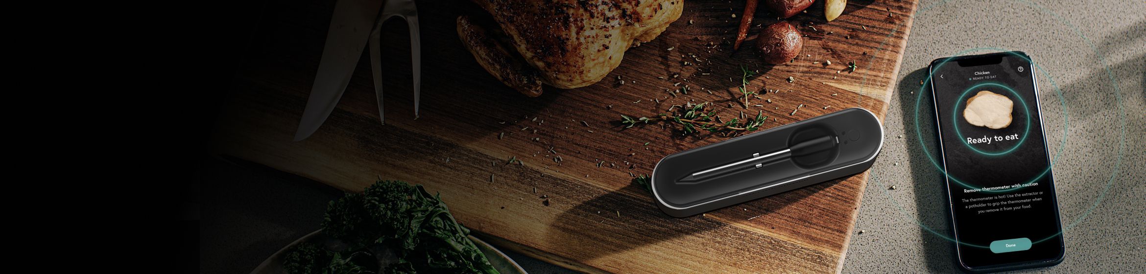 Yummly® Smart Meat Thermometer.