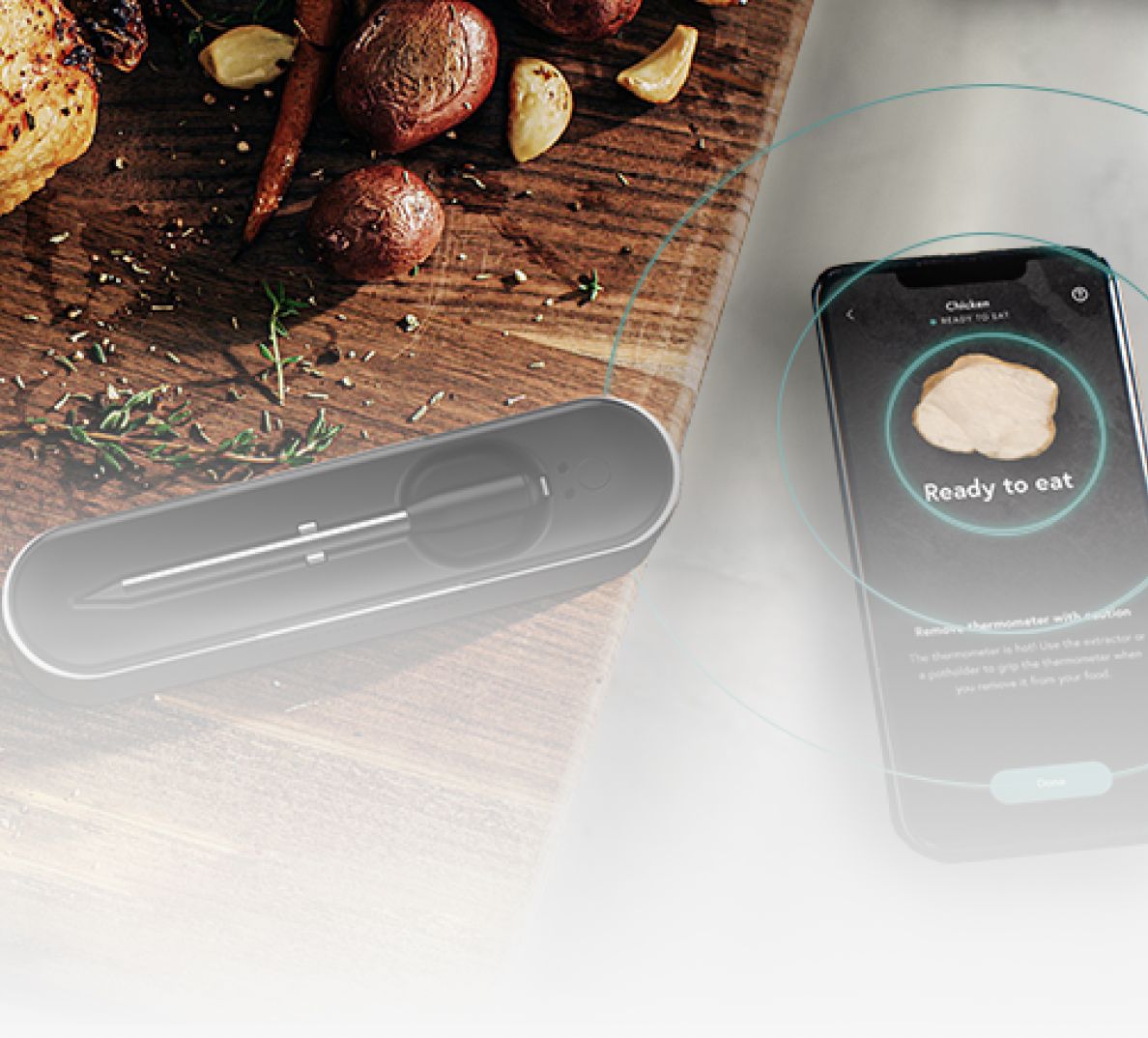 Yummly® Smart Meat Thermometer.