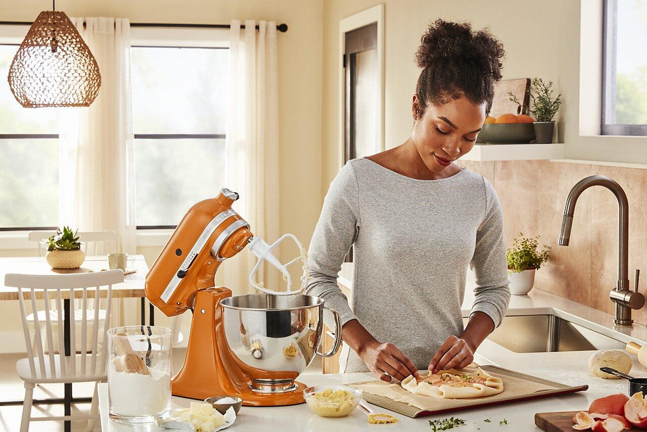 Preparing food with a KitchenAid® stand mixer