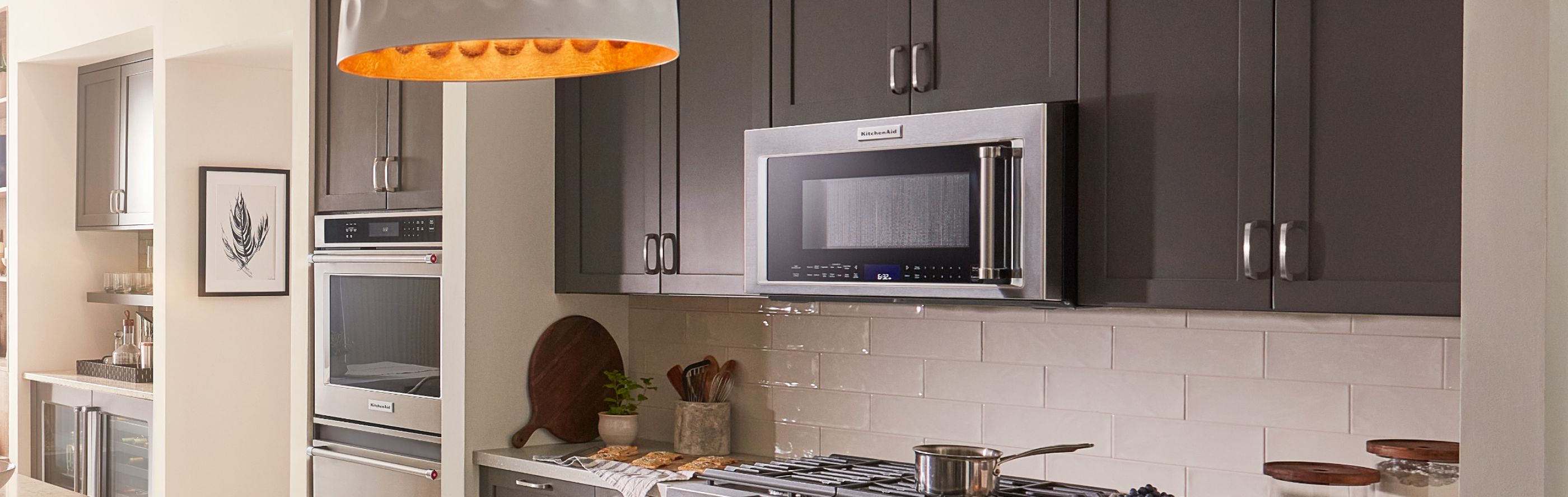 View of kitchen with KitchenAid® appliances