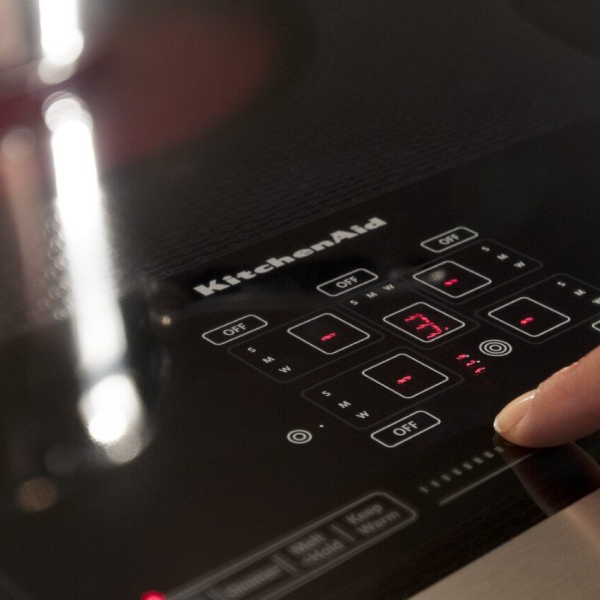 KitchenAid® cooktop with touch-activated controls