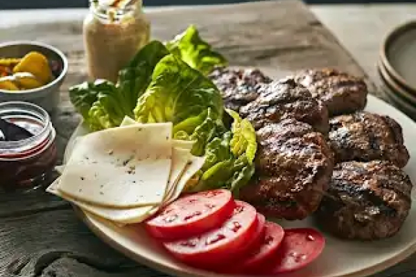 Grilled burgers from Yummly recipe