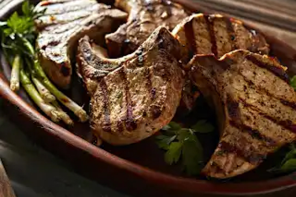Grilled pork chops from Yummly recipe