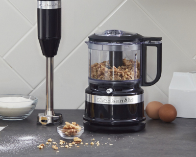 Ground almonds in a KitchenAid® food processor