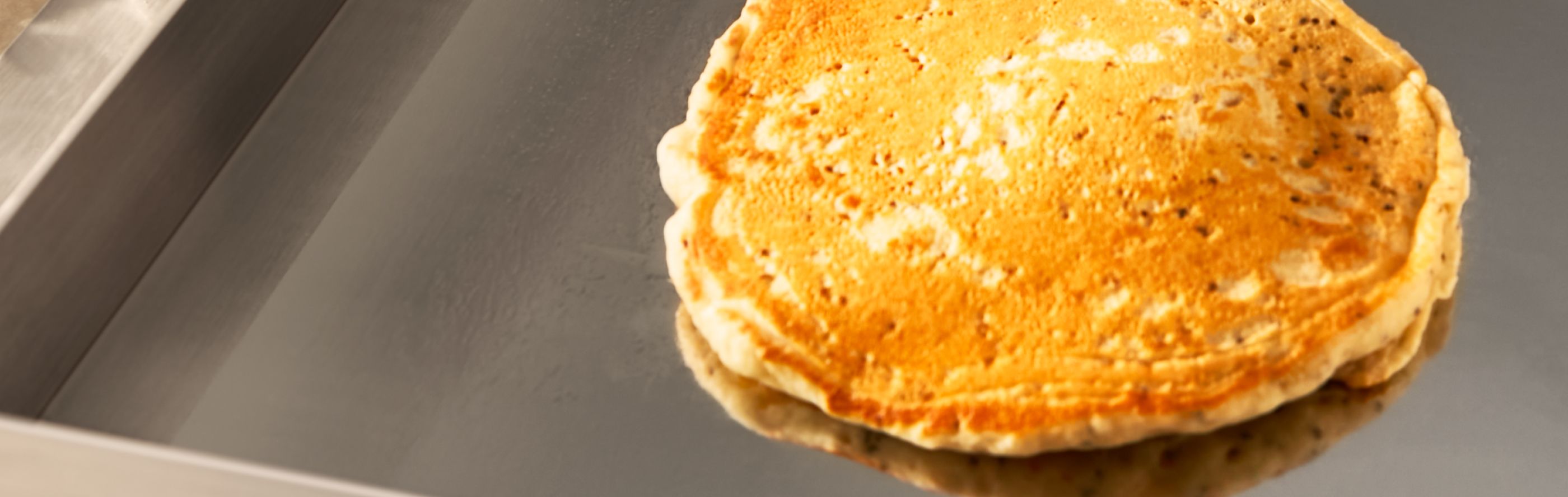 Close-up of homemade pancake 