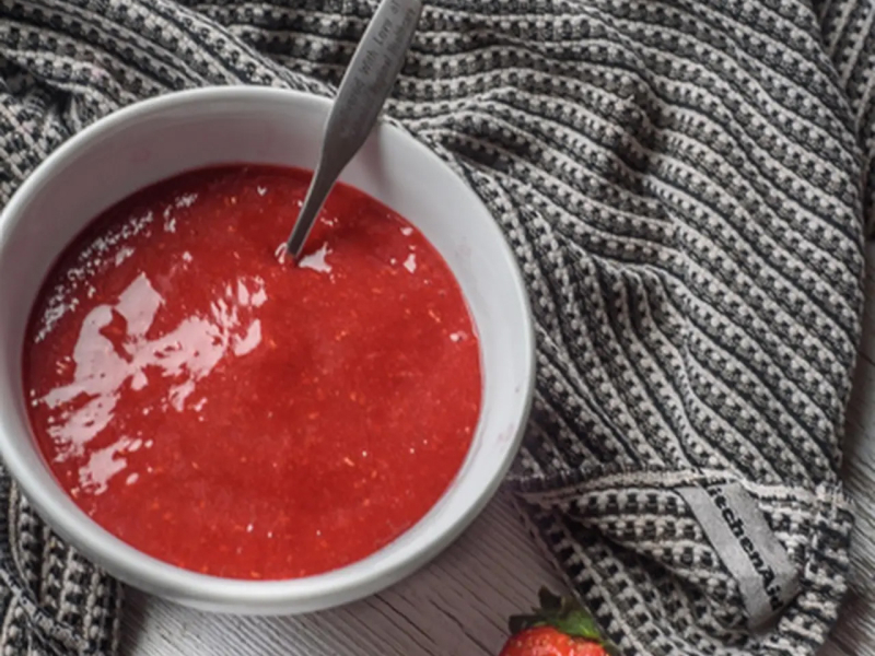 Strawberry raspberry sauce