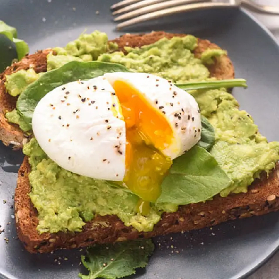 Poached egg on avocado toast Poached egg on avocado toast