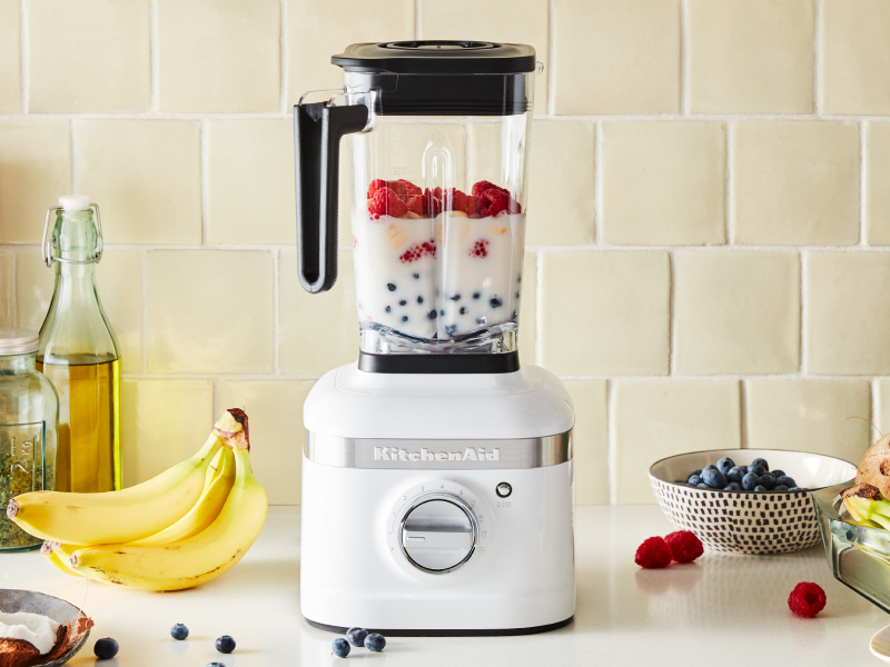 KitchenAid® blender with layers of ingredients