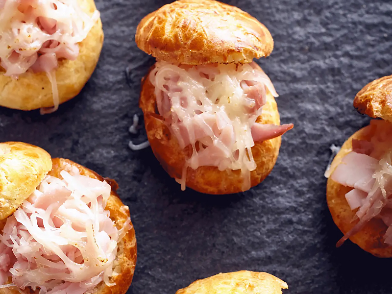 Ham and cheese pastries