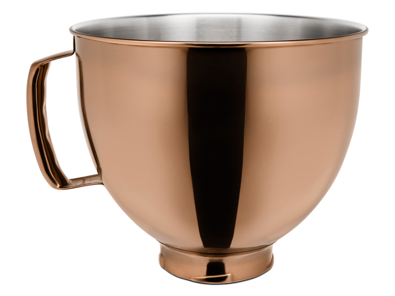 A KitchenAid® copper mixer bowl