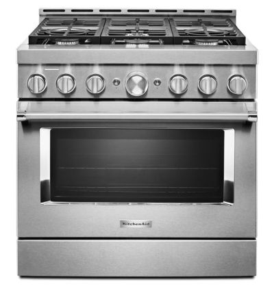 Kitchenaid® 36'' Smart Commercial-style Gas Range With 6 Burners