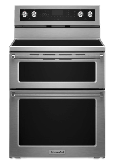 Kitchenaid® 30-inch 5 Burner Electric Double Oven Convection Range