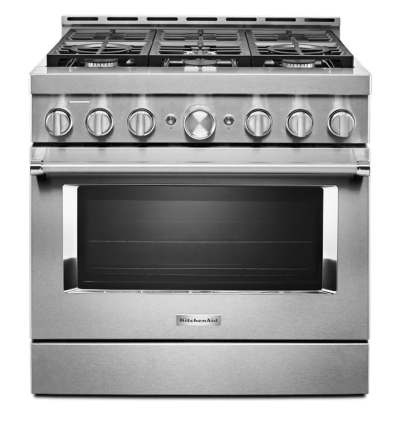 Kitchenaid® 36'' Smart Commercial-style Dual Fuel Range With 6 Burners