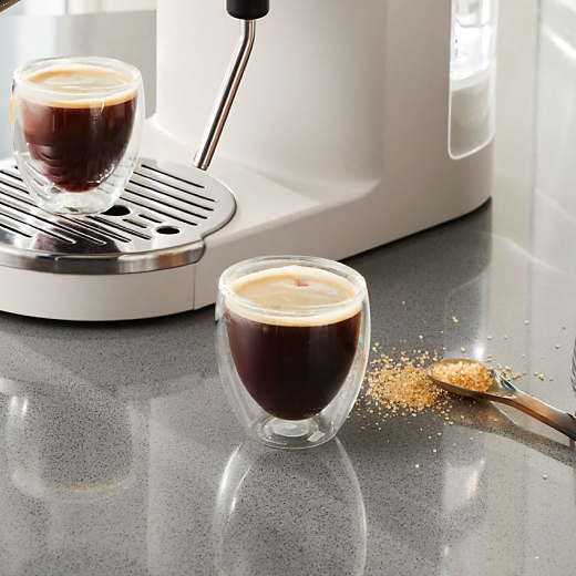 A shot of espresso vs a cup of coffee