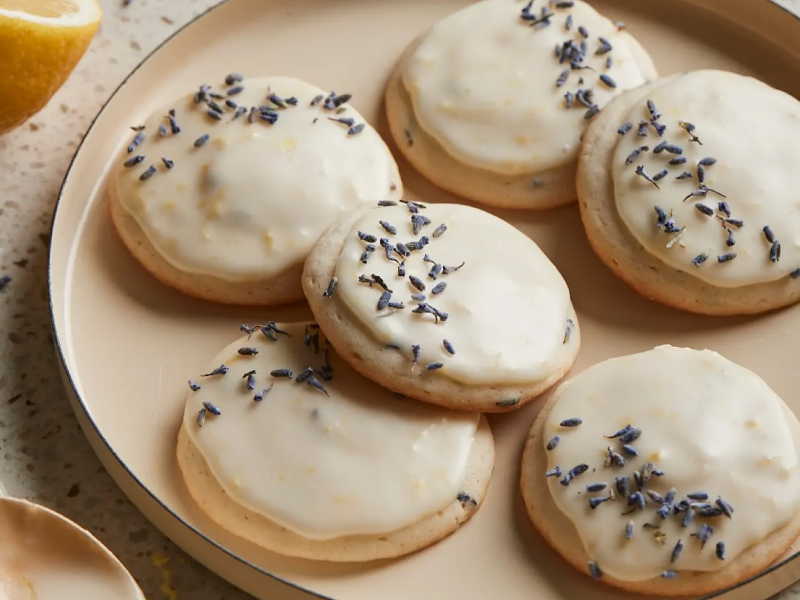 Soft and Chewy Lemon Lavender Cookies