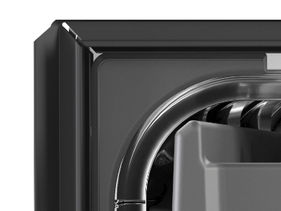 Close up image of a dishwasher door gasket