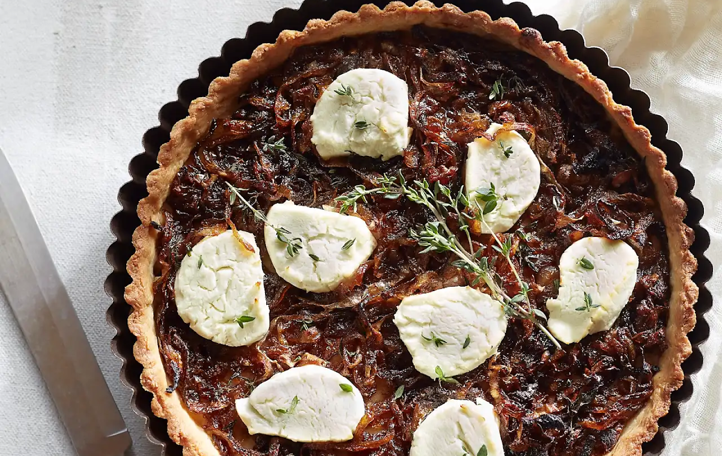 Caramelized Onion and Goat Cheese Tart 