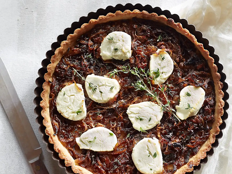 Caramelized Onion and Goat Cheese Tart 