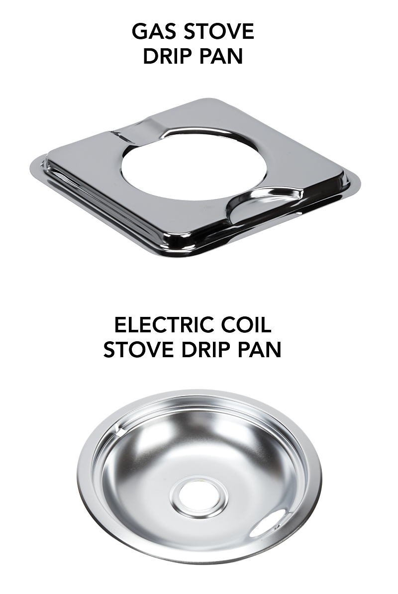Gas and electric coil stove drip pans