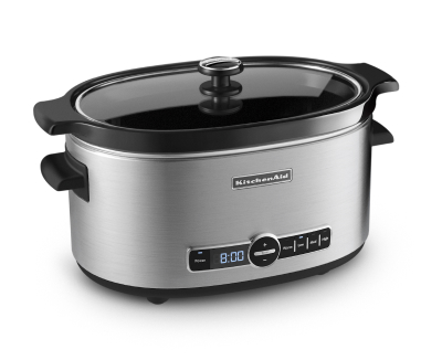 Stainless steel KitchenAid® slow cooker