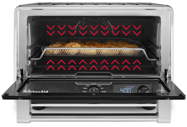 A KitchenAid® countertop oven with air fry.