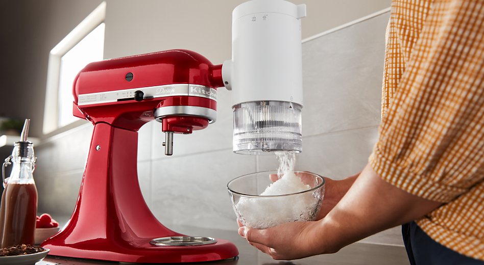 KitchenAid Residential Plastic Ice Shaving Attachment in the Stand