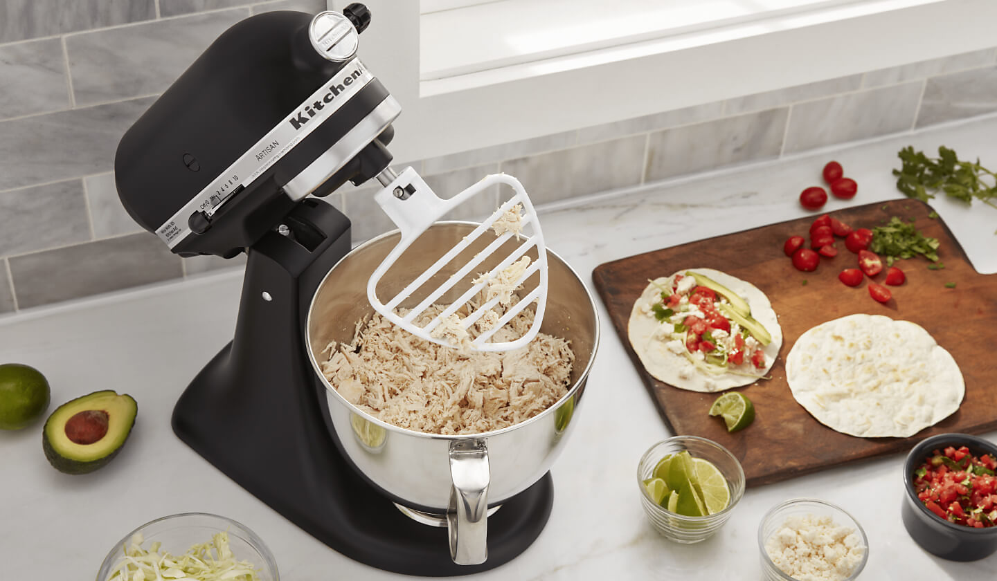 How To Shred Chicken with a Stand Mixer - The Lemon Bowl®