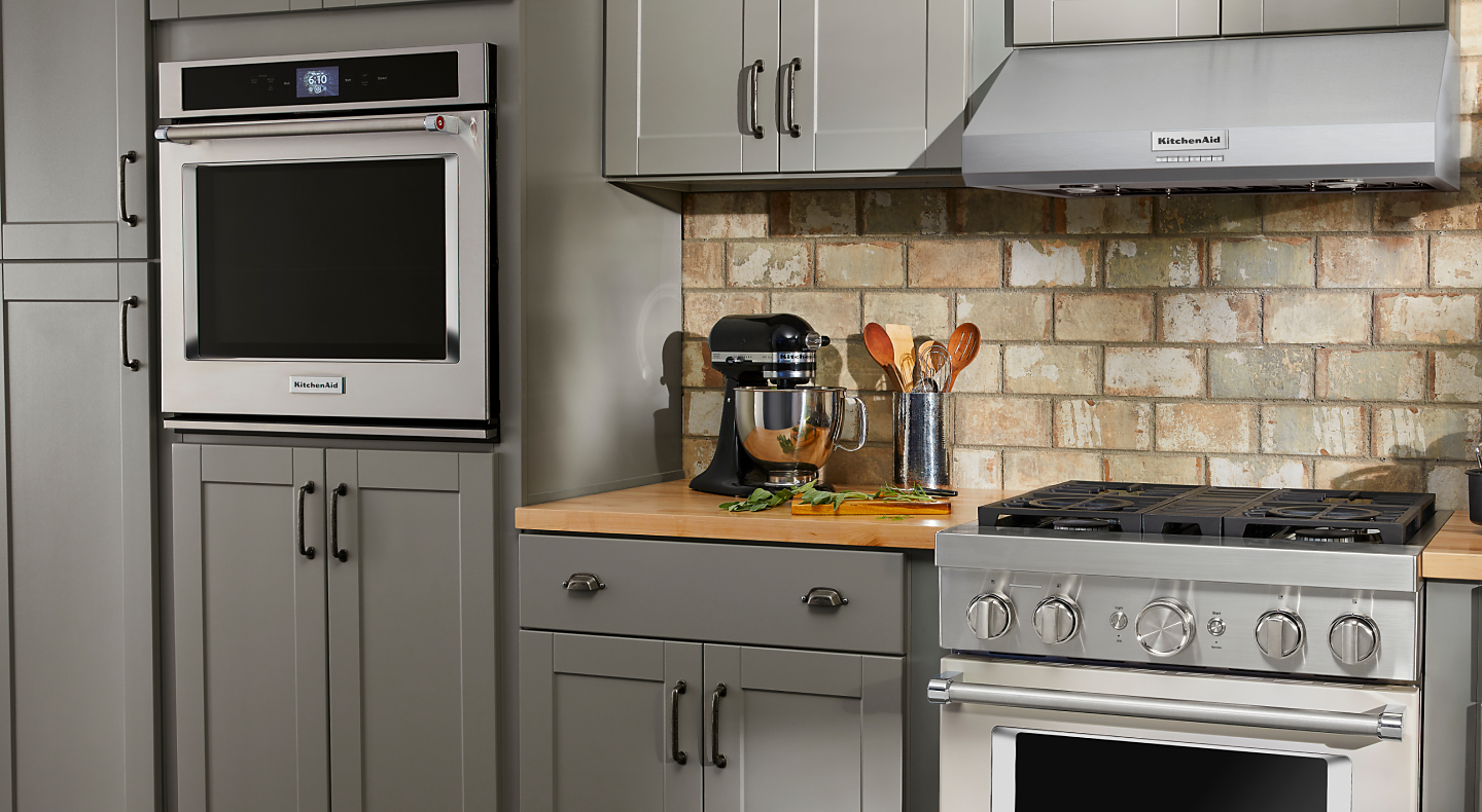 KitchenAid® appliances in a modern kitchen.