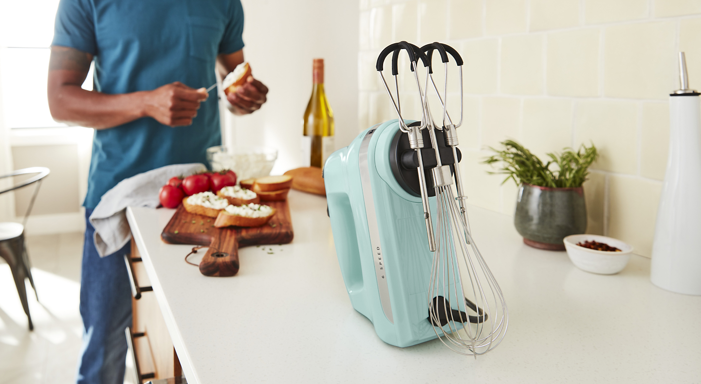 KitchenAid® hand mixer with attachments