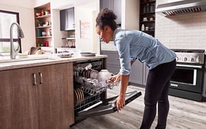 Refurbished countertop dishwasher top