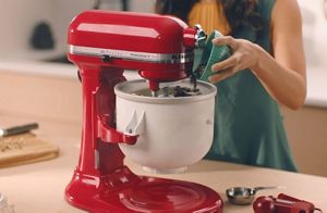 Kitchenaid stand mixer ice cream deals attachment